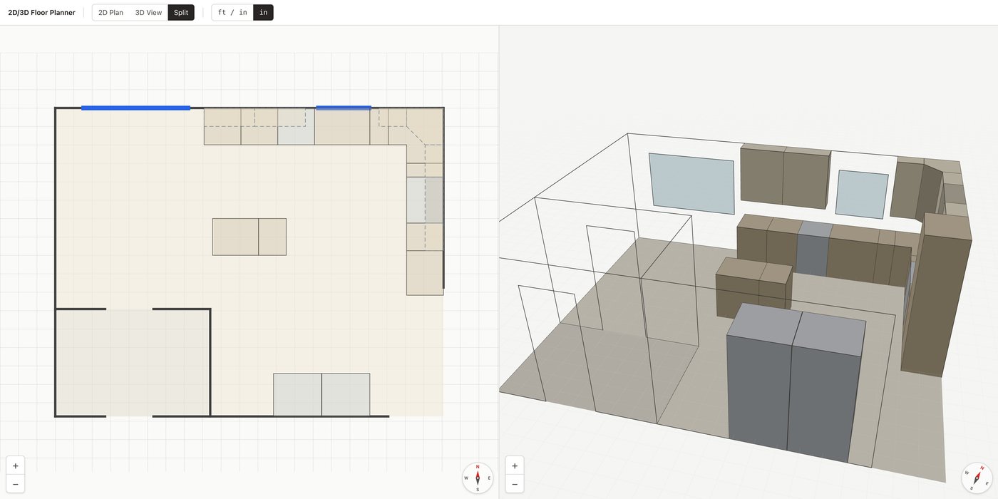 2D/3D Floor Planner